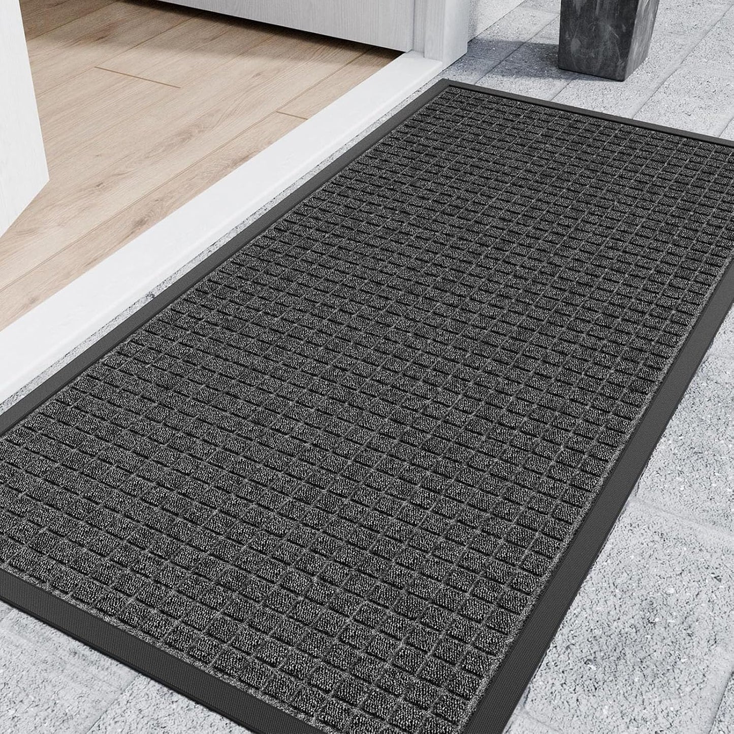 Tapete puerta 48x24pulg antiderrap para interior y exterior