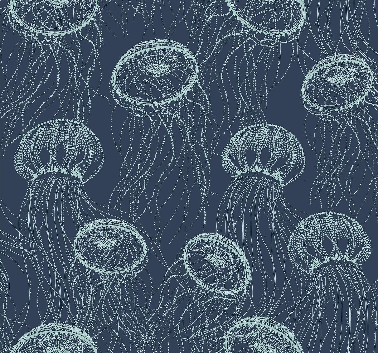 Papel pintado extraíble Atolla color azul