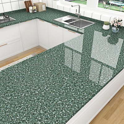 Papel tapiz granito verde impermeable para cocina