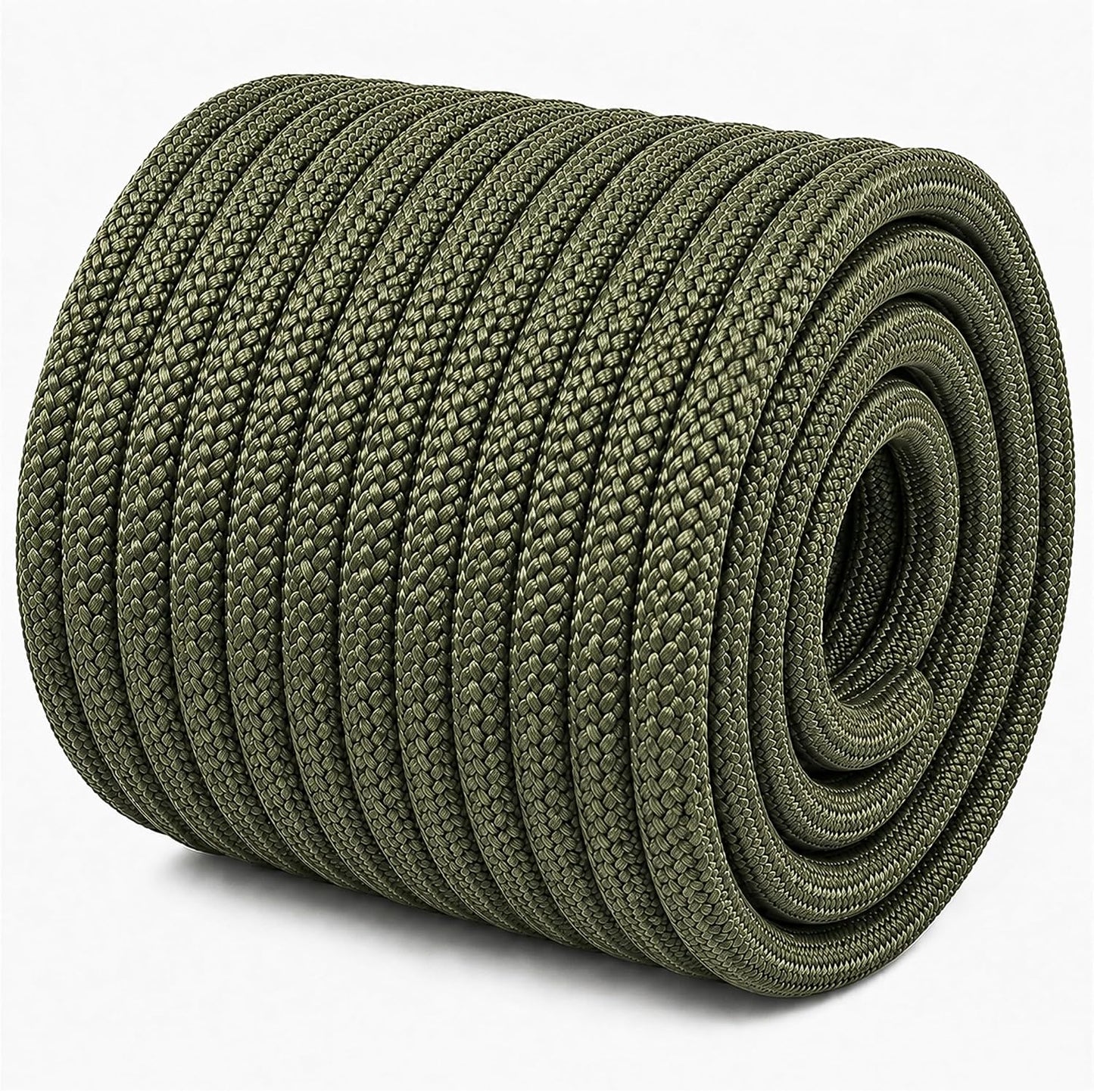 Cuerda arborista poliéster 3/8pulg x50ft resistente verde