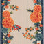 Alfombra dormitorio 2x6ft multicolor fácil de limpiar