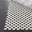 Alfombra Blanca de 2x8ft para Sala y Dormitorio