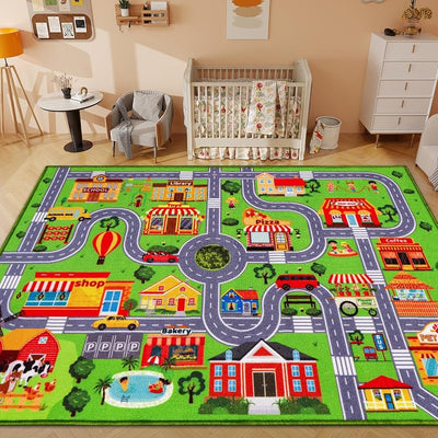 Tapete educativo para niños antiderrap 59x39.4pulg