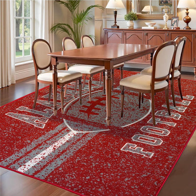 Alfombra lavable 5x7ft pelo bajo para dormitorio y sala