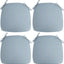 4 Cojines Asiento Espuma 17x16" Impermeables Forma U