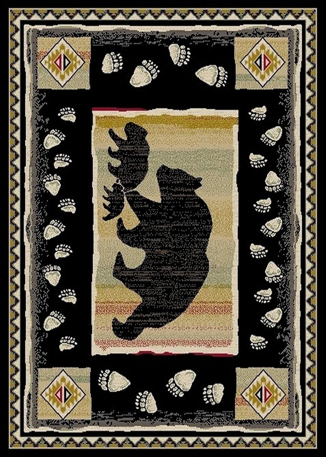 Alfombra rústica cabaña 26x39pulg
