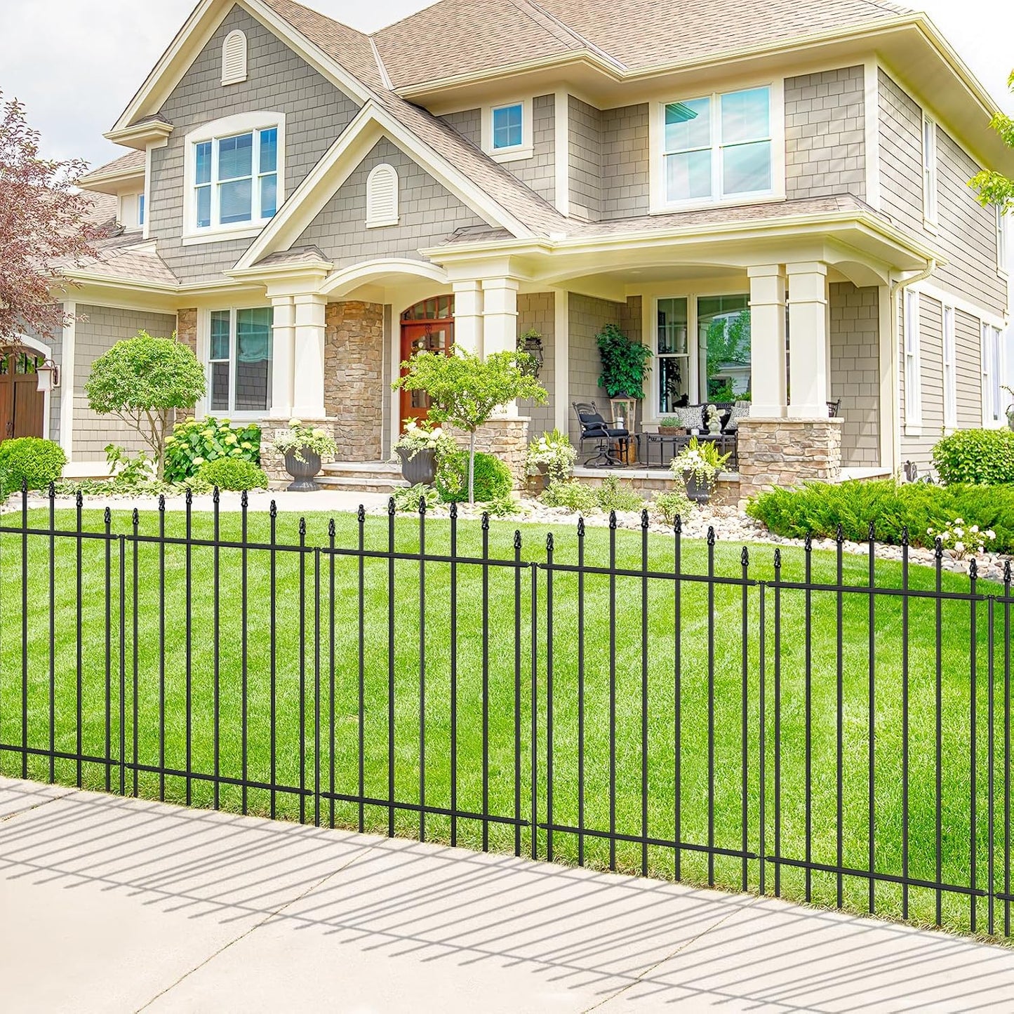 Valla jardín metal 36pulg x 12ft 6 paneles perros