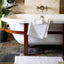 Alfombra baño algodón secado rápido estilo moderno blanco