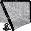 Tela sombra aluminio 70% 10x10ft plateada con ojales