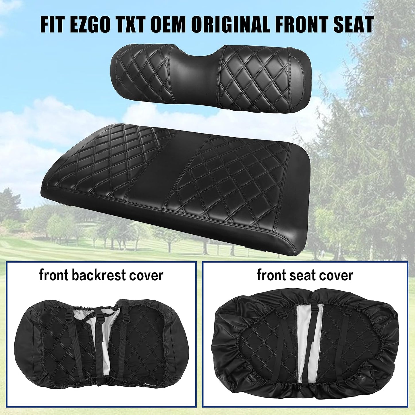 Fundas asiento delantero carrito golf EZGO TXT/RXV 1994-2013