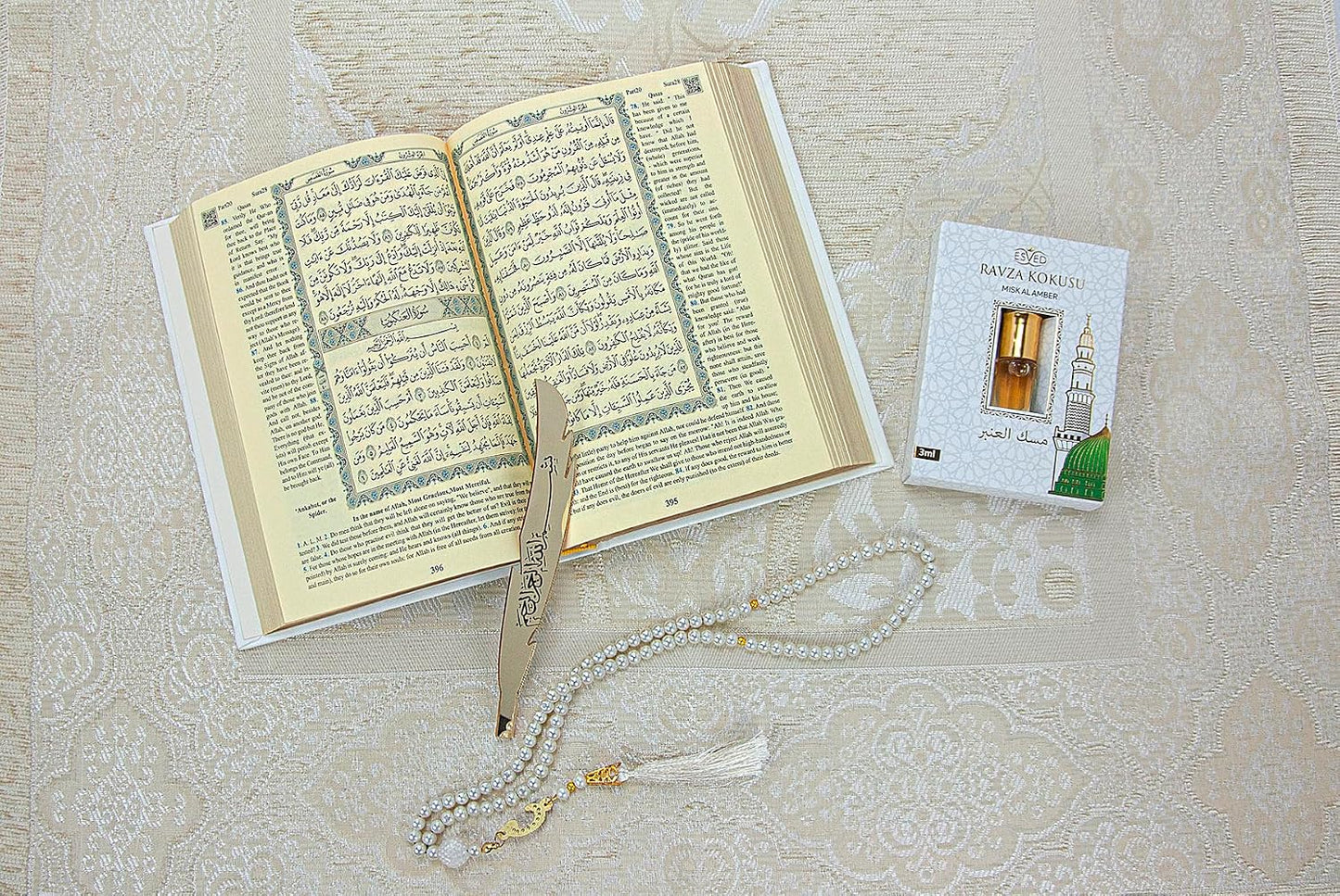 Set regalo oración Hayy Umrah alfombra musulmana