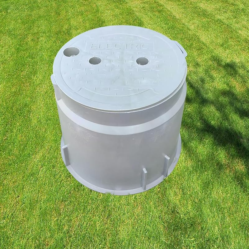 Caja conexiones eléctricas subterráneas 10" plástico cuazita