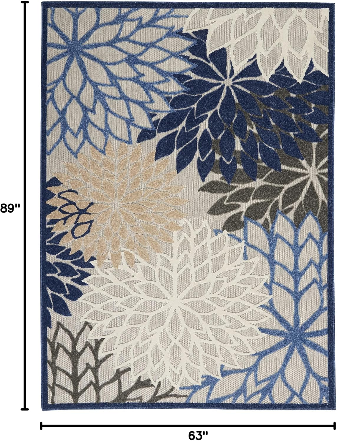 Tapete tela interiores exteriores 5x7ft color