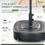 Base sombrilla móvil 154lb 4 ruedas resistente viento