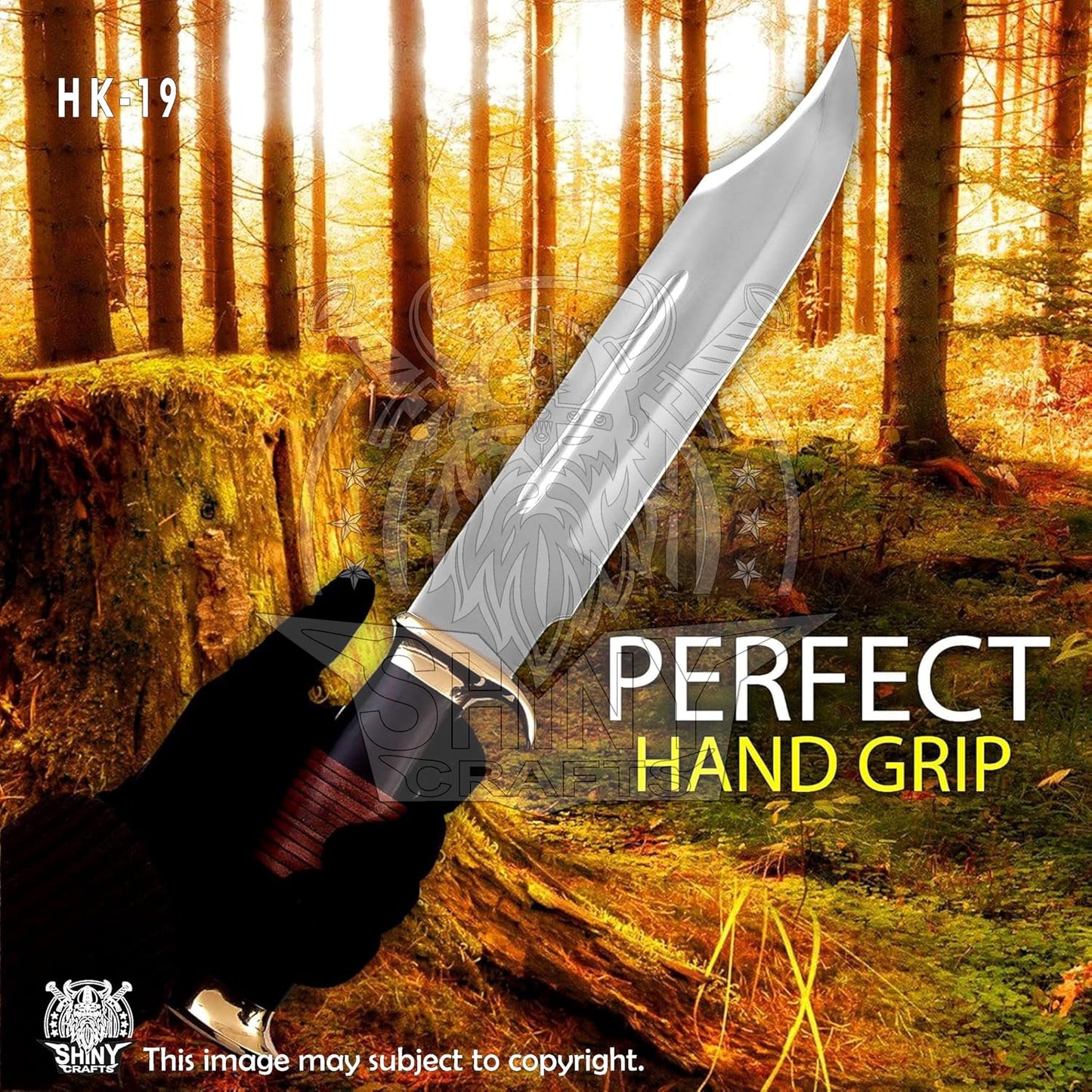 Cuchillo Bowie estilo cocodrilo para él camping