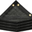Tela negra 4x10ft con ojales 90% bloqueo solar