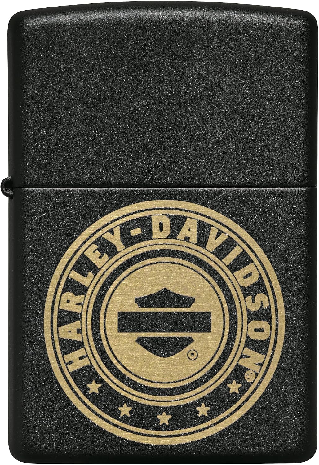 Encendedor bolsillo negro mate logotipo Harley-Davidson