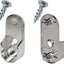 Soporte ovalado barra armario 30x15x5mm pack 4