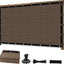 Tela sombra solar 12x12ft 90% para patio moca bloqueo UV