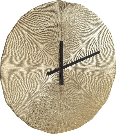Reloj pared redondo metal dorado 16pulg decorativo