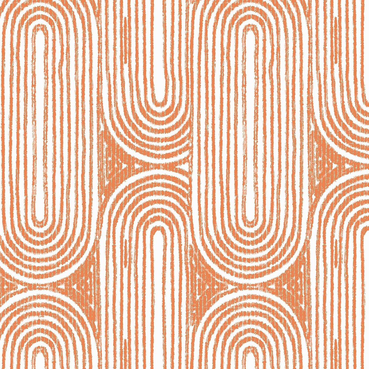 Papel tapiz autoadhesivo bohemio naranja 17.5x591pulg