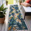 Alfombra pasillo duradera hojas florales tropicales