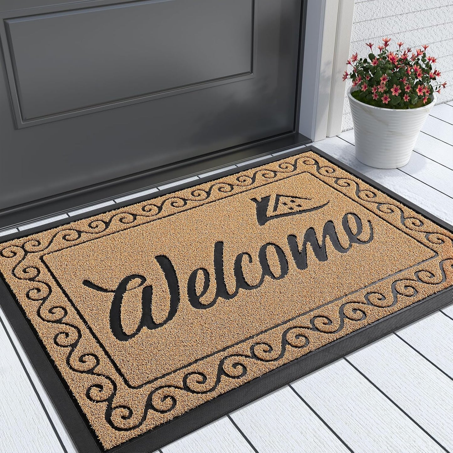 Alfombra puerta resistente impermeable interiores