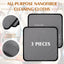 3 Pzas Paños Microfibra para Guitarra Bajo Violín 12x12pulg