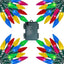 Luces Navidad a pilas 200 LED 68pies multicolor 8modos impermeables