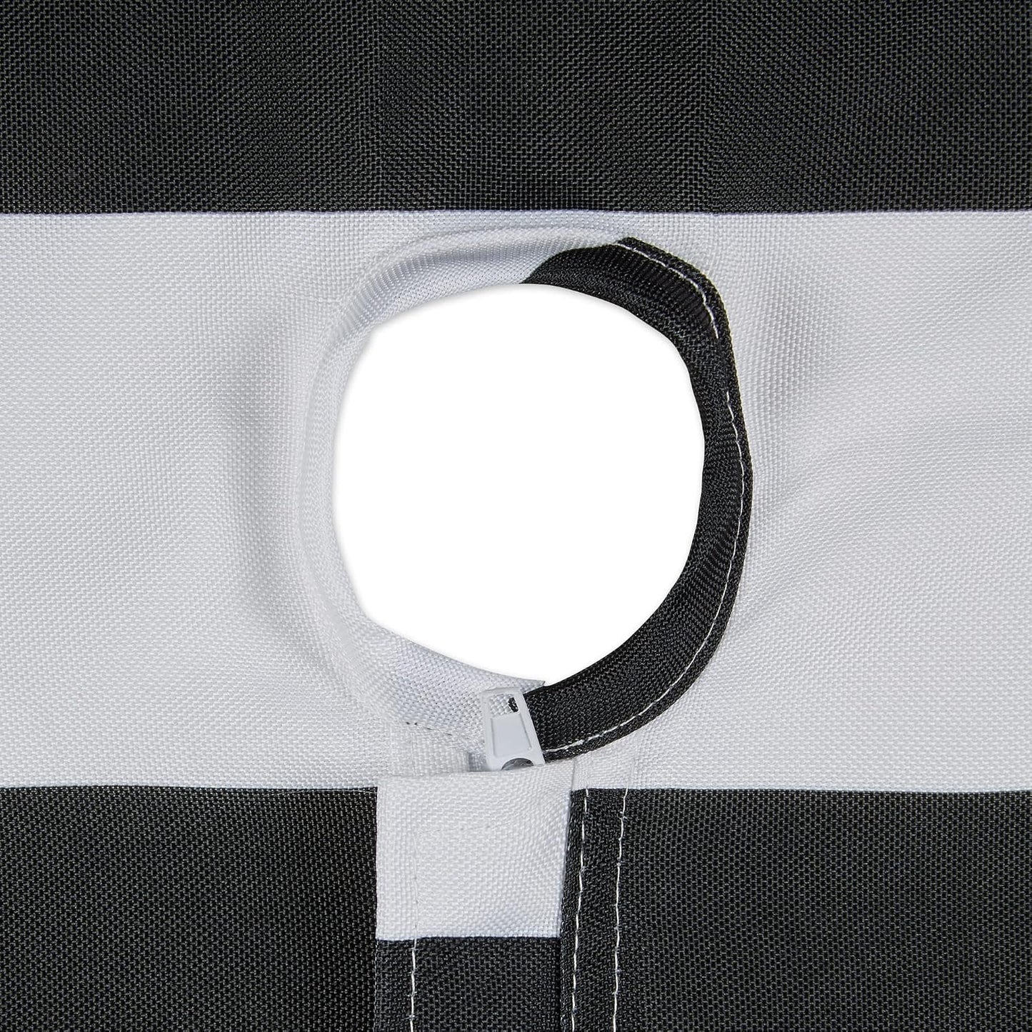 Mesa con cremallera cabana stripe 60x84pulg color negro
