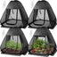 Cubierta jardín 36x36 con malla UV puerta cremallera 4 Pzas