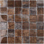 Azulejo vidrio salpicadero baño cocina bronce 2x2pulg 5