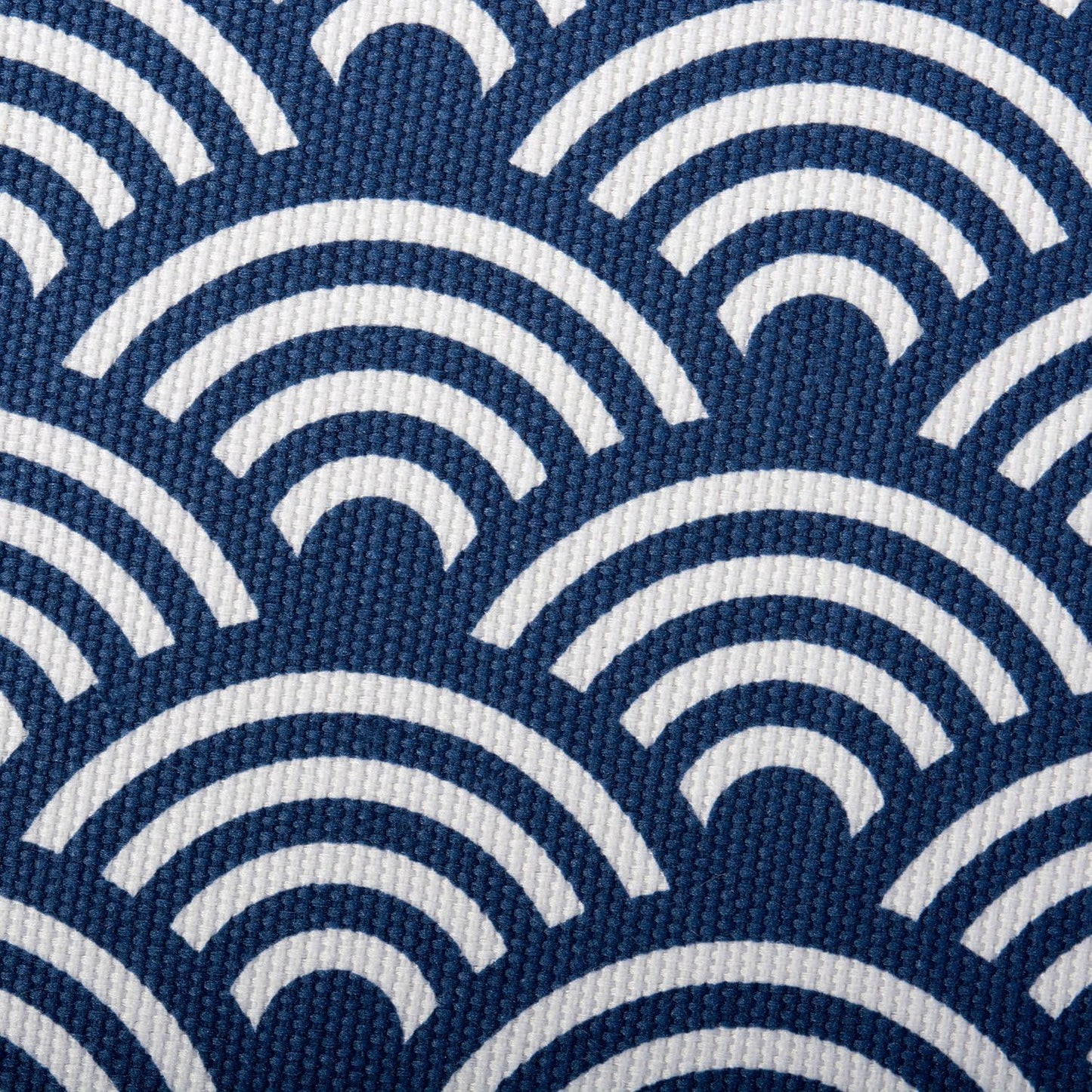 Papelera plegable lados duros olas azul grande