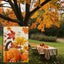 Bandera jardín calabaza otoño 12x18pulg doble cara decoración patio