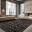 Alfombra antiderrapante lavable 8x10pulg negro dorado