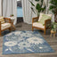 Alfombra azul 5x8ft dormitorio sala comedor cocina