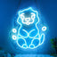 Letrero neón nutria decoración pared niños USB