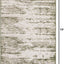 Alfombra rectangular 4x6ft color verde y marfil