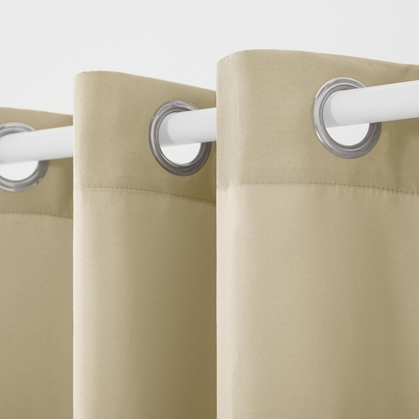 Cortinas cabana opacas 54x108" set 2 pzas