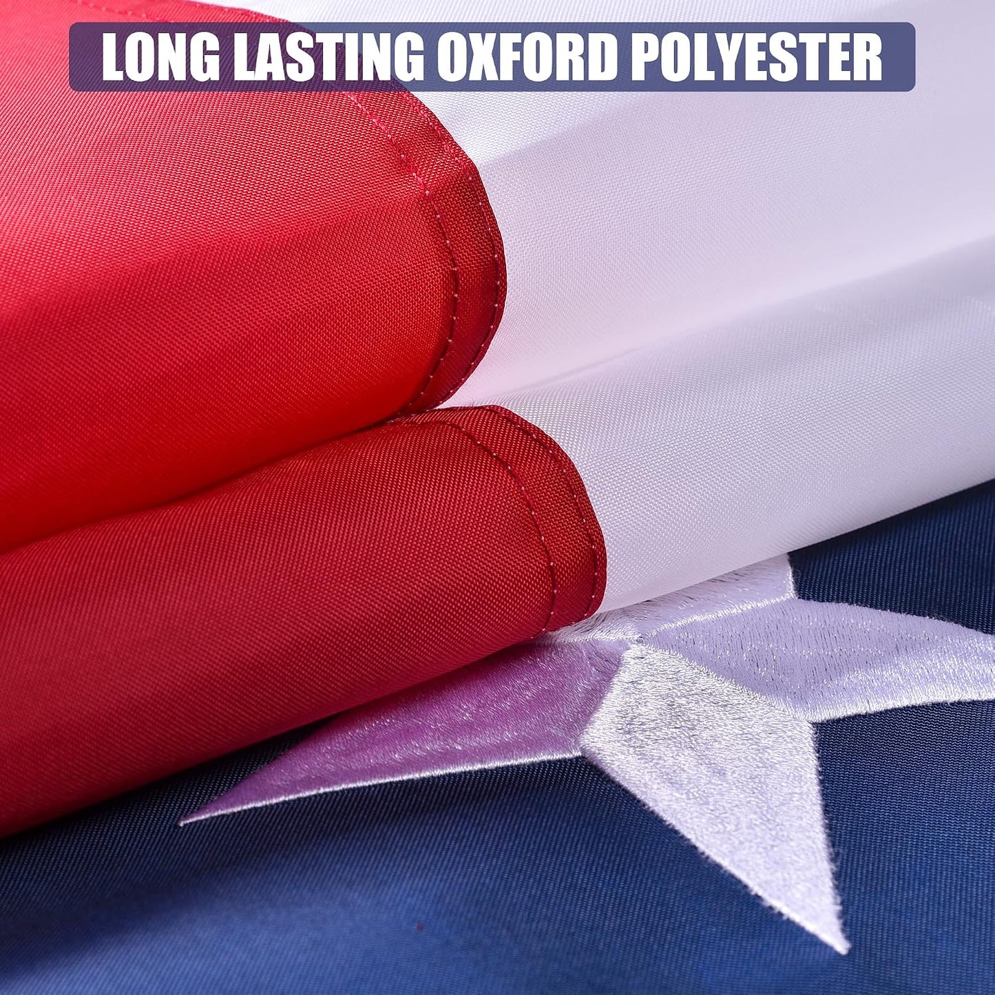 Bandera NC 4x6ft poliéster resistente bordada con ojales