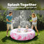 Piscina inflable redonda para niños 36x11" suave rosa