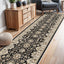 Alfombra pasillo 3x12pulg antiderrap goma negro