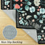 Alfombra pasillo 2x6pulg antideslizante con respaldo TPR negra