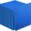 Tapete ejercicio espuma EVA 24x24pulg azul 144ft2