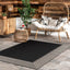 Alfombra 5x8ft borde rayas suave resistente manchas