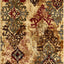 Alfombra área rectangular 3x5ft beige/azul