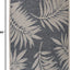 Alfombra área interior exterior diseño hoja azul 5x7ft