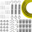 Kit suspensión luces cadena cable acero inox 150pies PVC