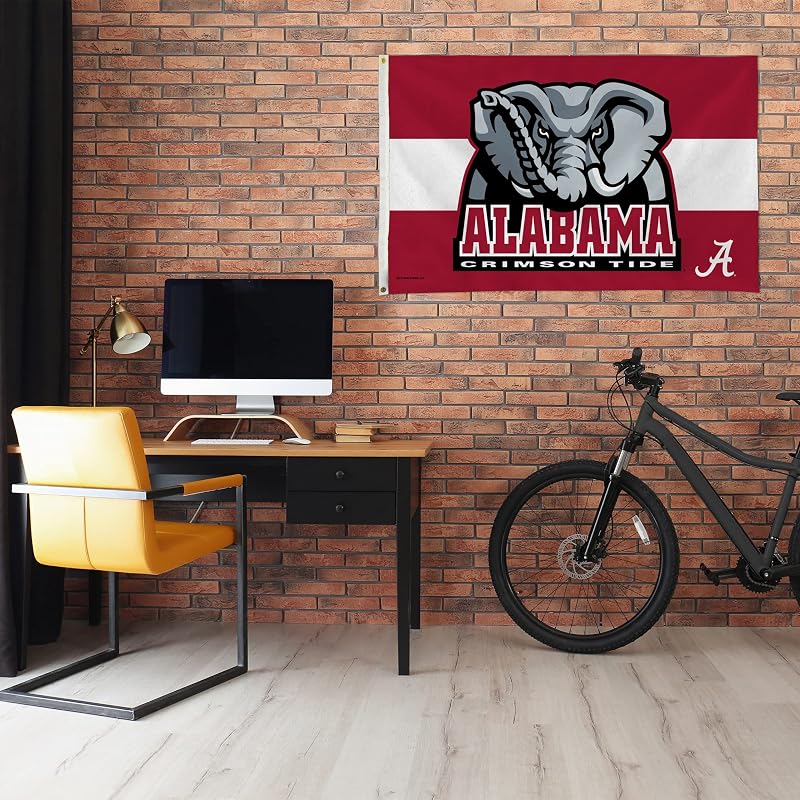 Bandera NCAA Alabama Crimson Tide 3x5ft para hogar