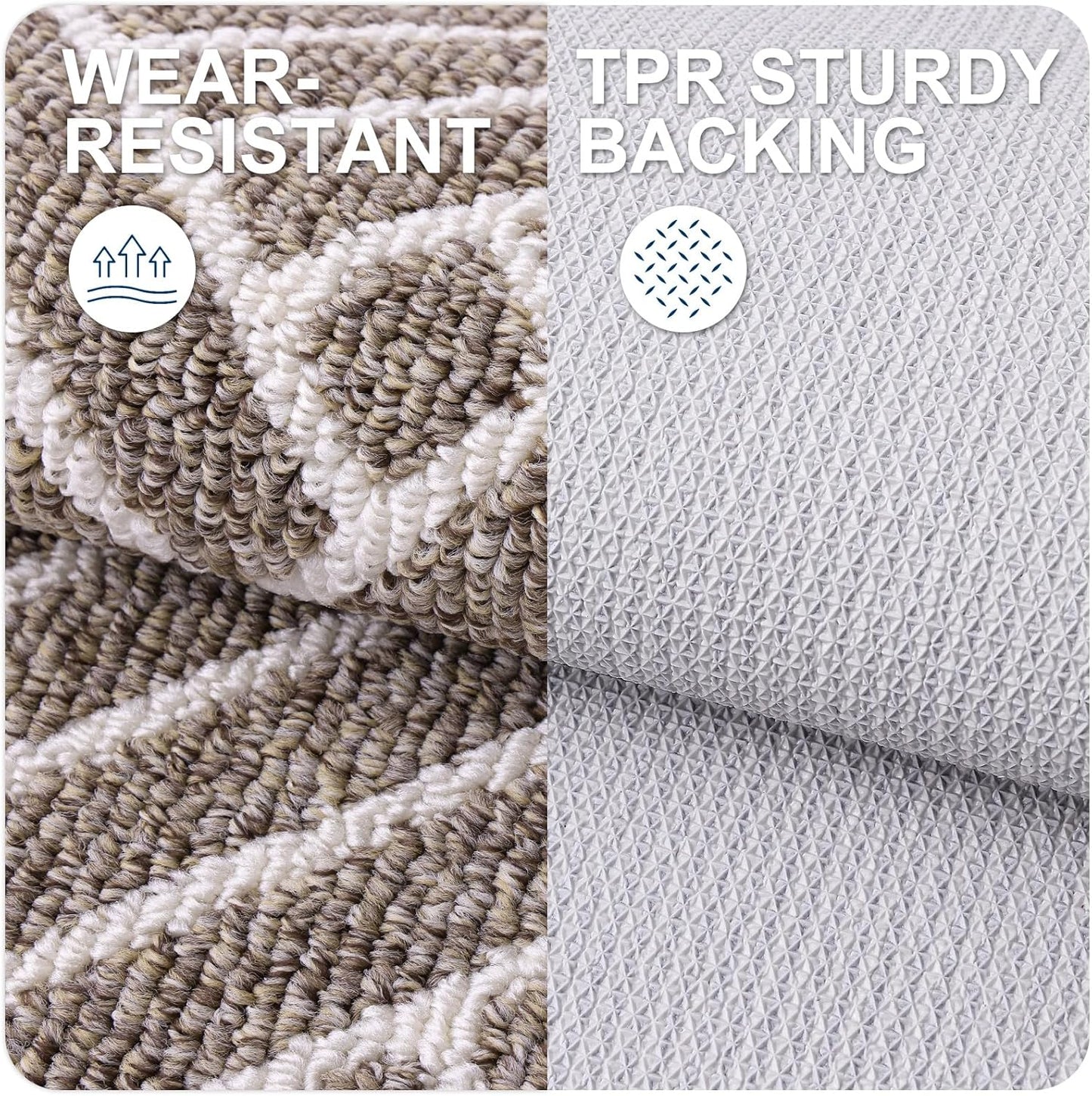 Tapete interior 48x32" peluche absorbente antiderrap